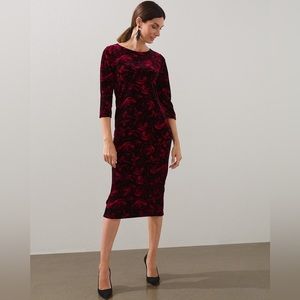 BNWT chicos velvet dress plus size